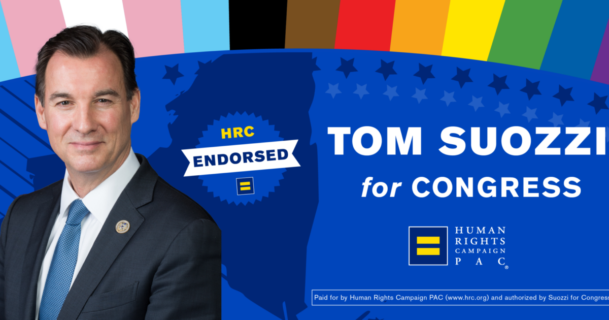 Human Rights Campaign PAC Endorses Former New York Representative Tom ...