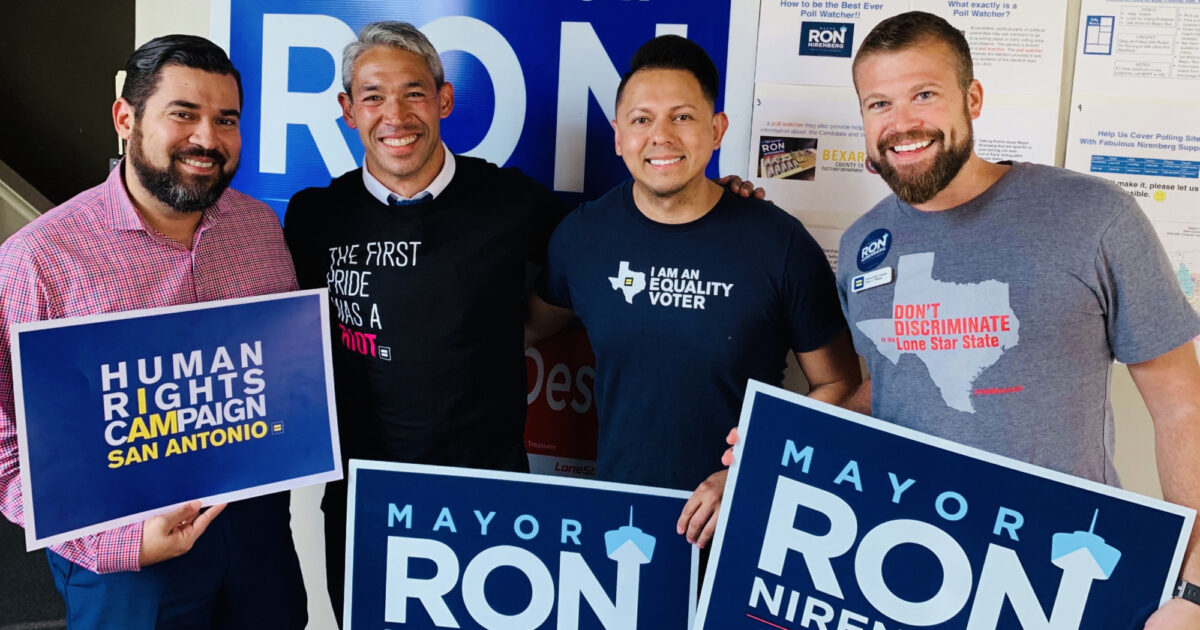 HRC Congratulates Ron Nirenberg on His Reelection as San Antonio Mayor(00)